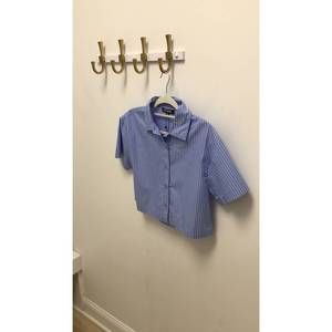 NEW STEVE MADDEN women tula top in vintage blue